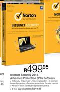 Nortron Internet Security 2013 Advanced Protection 3PCs Software