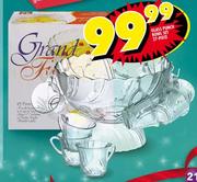 Glass Punch Bowl Set - 27 Piece