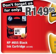 HP 655 Black Ink Cartridge-Each