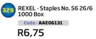 Rexel Staples No.56 26/6 1000 Box (AAE06131)