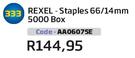Rexel Staples 66/14mm 5000 Box (AA06075E)