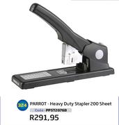 Parrot Heavy Duty Stapler 200 Sheet (PPST2076B)