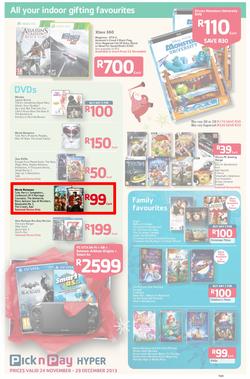 Pick n Pay Hyper: Save Big On All Your Favourites From Toys to Trees  ( 24 Nov - 29 Dec 2013), page 21