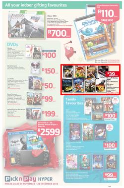 Pick n Pay Hyper: Save Big On All Your Favourites From Toys to Trees  ( 24 Nov - 29 Dec 2013), page 21