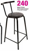 Bar Stool With Back Rest 233612