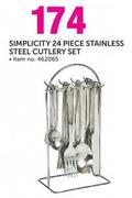 Simplcity 24 Piece Stainless Steel Cutlery Set 462065