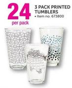 3 pack Printed Tumblers 673800-Per pack