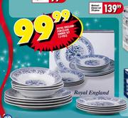 Royal England Porcelain Dinner Set-12-Piece