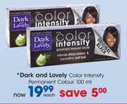 Dark & Lovely Color Intensity Permanent Colour-100ml Each