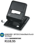 Kangaro DP720 2 Hole Black Punch 36 Sheet BWKANPDP720B