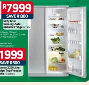 Defy 640 Side-By-Side Metallic Fridge DFF404