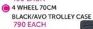Monarch 4 Wheel 70cm Black/Avo Trolley Case