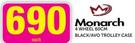 Monarch 4 Wheel 60cm Black/Avo Trolley Case