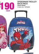 Spiderman Trolley Back Pack