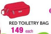 Cellini Red Toiletry Bag