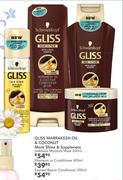 Gliss Marrakesh Oil & Coconut Shampoo Or Conditioner-400ml