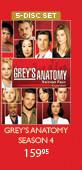 Grey's Anatomy Season 4-5-Disc Set