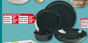 Solid Black Range Soup Plate-Each
