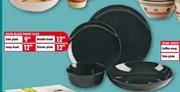 Solid Black Range Dinner Plate-Each