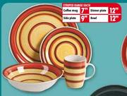 Striped Range Dinner Plate-Each