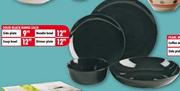 Solid Black Range Side Plate-Each