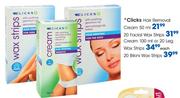 Clicks 20 Facial Wax Strips