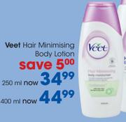 Veet Hair Minimising Body Lotion 250Ml