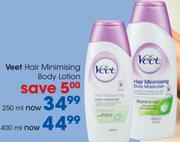 Veet Hair Minimising Body Lotion 400Ml