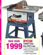 Ryobi 1500W Table Saw With Legs