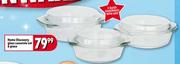 Home Discovery Glass Casserole Set-6 Piece