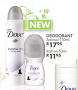 Dove Deodorant Aerosol-150ml