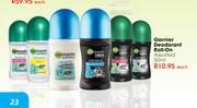 Garnier Deodorant Roll-On Assorted-50ml each