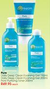 Garnier Pure Daily Deep Clean Foaming Gel-200ml