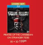 Pirates Of The Caribbean On Stranger Tides-2 3D + 2D-Disc Set