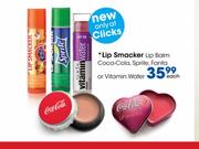 Clicks Lip Smacker Lip  Balm Vitamin Water -Each