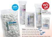 Clicks 80 Cotton Dual Textured Pads
