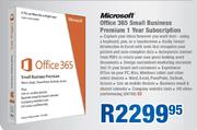 Microsoft Office 365 Small Business Premium 1 Year Subscription