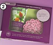 Good Earth Gift Set Of  Almond Milk Handbag Essentials