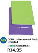 Donau Homework Book Undated CTDIA2763