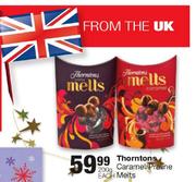 Thorntons Caramel/Praline Melts-200g Each