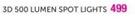 3D 5000 Lumen Spot Light-Each
