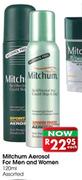 Mitchum Aerosol For Men and Women Assorted-120ml Each