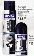 Nivea For Men Aerosol Anti-Perspirant Deodorant-150ml