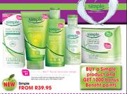 Simple Facial Skincare Range