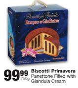 Biscotti Primavera Panettone Filled With Gianduia Cream-750g