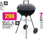 Out & About 43cm Charcoal Kettle Braai