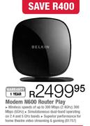 Modem N600 Router Play