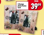 3-Design Photo Frame Each