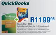 Simple Start 2013+Quick Payroll Start Up(1-5 Employees)