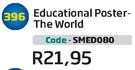 Educational Poster-The World SMED080